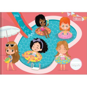 CADERNO CALIGRAFIA BROCHURA 40FLS HORIZONTAL CAPA DURA SAPECA TILIBRA