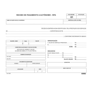 RPA RECIBO PAG.AUTONOMO INSCRITO 25X3 FLS SAO DOMINGOS