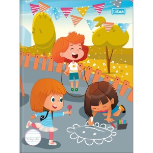 CADERNO CALIGRAFIA BROCHURA 40FLS CAPA DURA SAPECA FEMININO TILIBRA