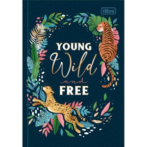 CADERNO BROCHURA PEQUENO 1/4 80FLS JUNGLE HEART TILIBRA