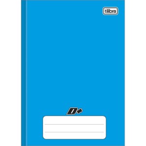 CADERNO BROCHURA PEQUENO 1/4 96FLS AZUL D+ TILIBRA