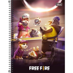 CADERNO UNIVERSITARIO 10 MATERIA 160FLS FREE FIRE TILIBRA