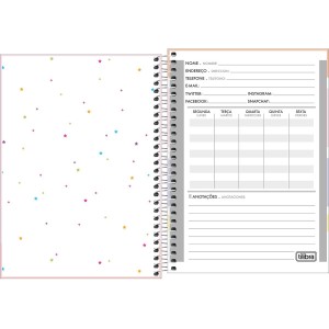 Caderno 1/4 Espiral Pequeno Happy TILIBRA