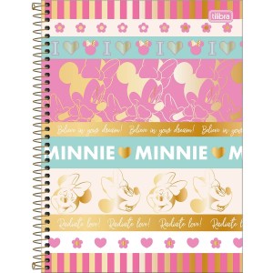 CADERNO UNIVERSITARIO 80FLS MINNIE MOUSE TILIBRA