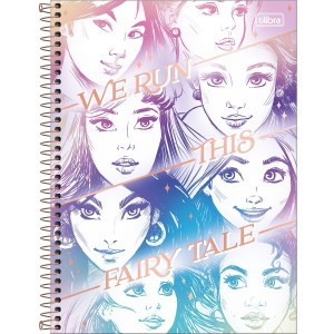 CADERNO UNIVERSITARIO 1 MATERIA 80FLS PRINCESAS TILIBRA