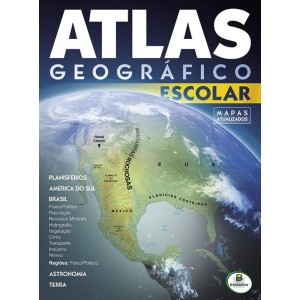 ATLAS ESCOLAR GEOGRAFICO C/32FLS BRASIL LEITURA
