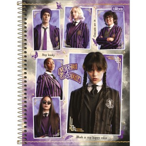 CADERNO UNIVERSITARIO 10 MATERIAS 160FLS WANDINHA CONNECT TILIBRA