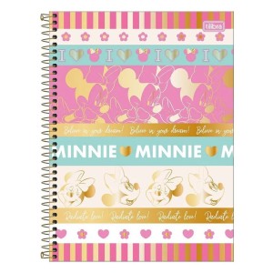 CADERNO UNIVERSITARIO 10 MATERIAS 160FLS MINNIE TILIBRA