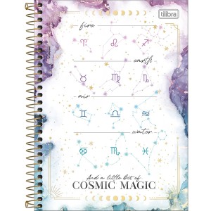 CADERNO COLEGIAL 1 MATERIA 32FLS MAGIC CAPA FLEXIVEL TILIBRA