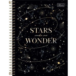 CADERNO COLEGIAL 1 MATERIA 32FLS MAGIC CAPA FLEXIVEL TILIBRA