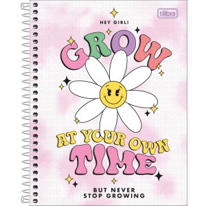 CADERNO COLEGIAL 1 MATERIA 80FLS GOOD VIBES TILIBRA