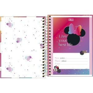 CADERNETA 1/8 80FLS MINNIE TILIBRA
