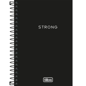 CADERNETA 1/8 80FLS S/PAUTA NEON PRETO TILIBRA