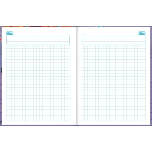 CADERNO QUADRICULADO BROCHURA 10X10MM 40FLS 187X245MM SAPECA TILIBRA
