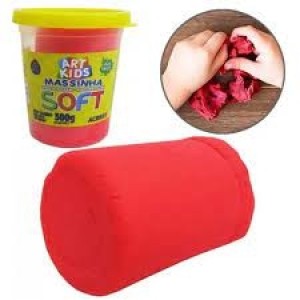 Massinha Base Amido 500gr Vermelha Soft ACRILEX