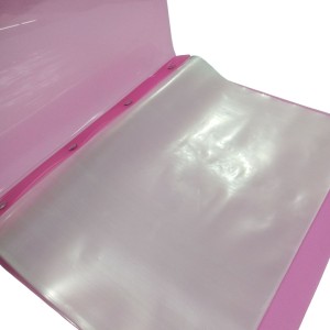 Pasta Catalogo Portfolio A4 10 Envelopes 0,12 Medio Rosa Line Sem Visor Polipropileno Ref.1692LI DAC
