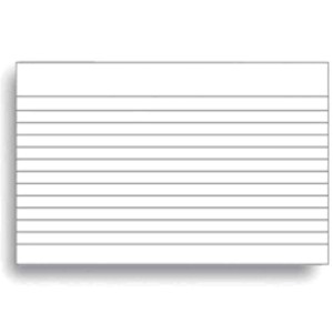 Ficha Pautada 5X8 Com 100 Folhas KAZ