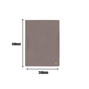 Pasta Plastica Com Grampo Trilho Oficio 240X340mm Fume Ref.112S.FM YES