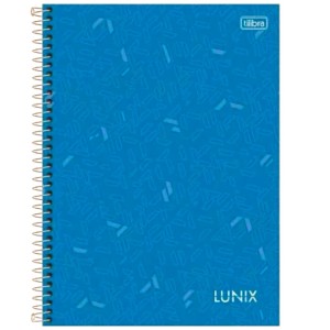 Caderno Universitario 1 Materia 80fls Lunix Cores Capa Dura TILIBRA