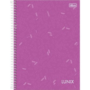 Caderno Universitario 1 Materia 80fls Lunix Cores Capa Dura TILIBRA