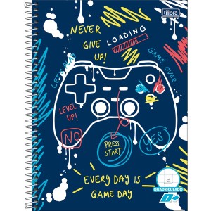 Caderno Quadriculado Espiral 10x10mm 96fls Universitario D+ Capa Dura TILIBRA