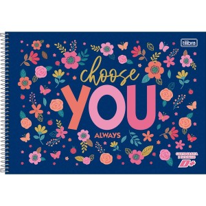 Caderno Desenho 96fls D+ Feminino Capa Dura TILIBRA