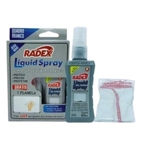 Limpador Quadro Branco 60ml Liquid Spray Com Pano ASUPER RADEX