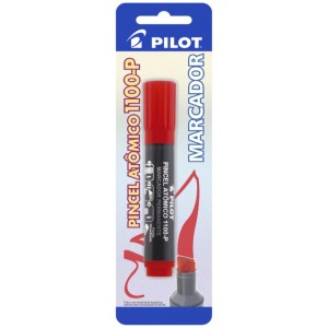 Pincel Permanente Vermelho Atomico 1100-P Blister PILOT