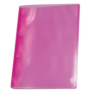 Pasta Catalogo Portfolio A4 10 Envelopes 0,12 Medio Rosa Line Sem Visor Polipropileno Ref.1692LI DAC
