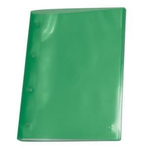 Pasta Catalogo Portfolio A4 10 Envelopes 0,12 Medio Verde Line Sem Visor Polipropileno Ref.1692VD DAC