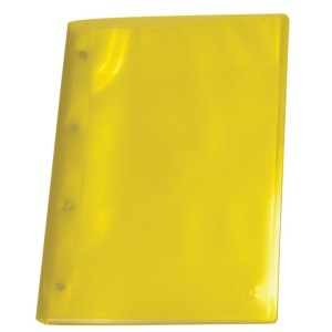 Pasta Catalogo Portfolio A4 10 Envelopes 0,12 Medio Amarelo Line Polipropileno Sem Visor Com Colchete Ref.1692AM DAC