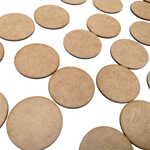 Bolachas de Disco de MDF - 15 cm de Diâmetro, Espessura 3 mm para Artesanato e Decoração