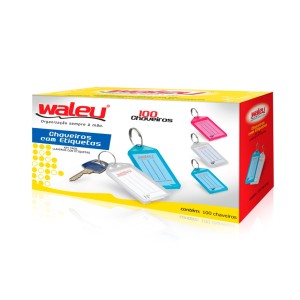 Chaveiro Plastico Caixa Com 100 Unidades Ref.10180004 WALEU