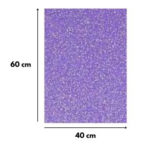 Eva Glitter 40X60cm Pacote Com 5 Folhas