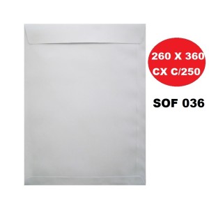 ENVELOPE SACO 260X360 BRANCO CAIXA C/250 FORONI | SCRITY