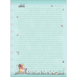 Bloco Universitário com 50 Folhas 90g Pooh Tilidisco Inteliegente TILIBRA