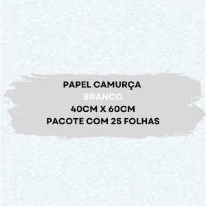Papel Camurca 40X60cm Pacote Com 25 Folhas VMP