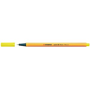 CANETA HIDROGRAFICA 0.4MM AMARELO LIMAO 88/24 STABILO POINT 88