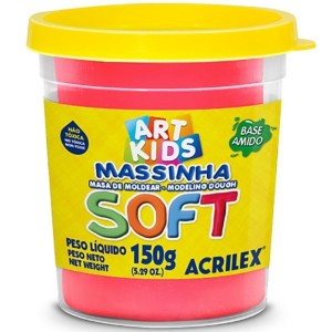 Massinha Base Amido Soft 150gr Vermelho ACRILEX