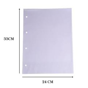 Saco Plástico PP Oficio 4 Furos 24x33 Com 50 Medio 0.12 ACP