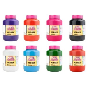 Tinta Plastica PVA Fosca 500ml ACRILEX