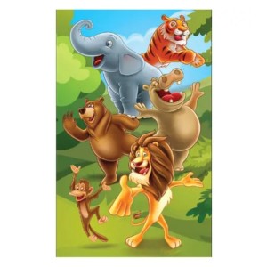 Quebra-Cabeça Cartonado Infantil Animais Amigos 60 Peças PAIS E FILHOS