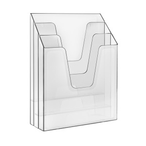 ORGANIZADOR DE ESCRITORIO VERTICAL CRISTAL ACRIMET