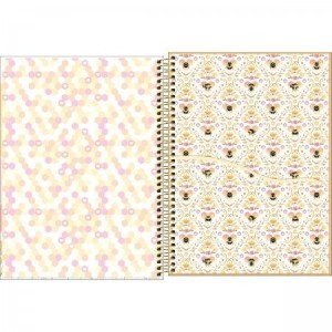 CADERNO UNIVERSITARIO 1 MATERIA 80FLS HONEY BEE TILIBRA