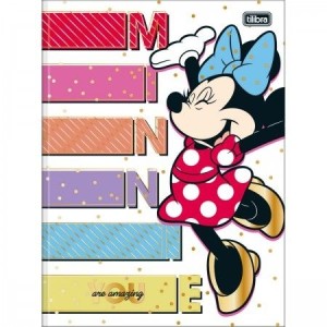 CADERNO BROCHURA UNIVERSITARIO 80FLS MINNIE MOUSE TILIBRA