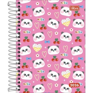 Agenda 2026 Escolar Pepper Feminina Espiral TILIBRA