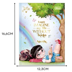 Agenda Permanente Diária Jolie 2 Dias Por Página Brochura TILIBRA