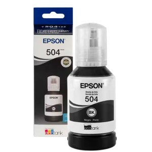Refil Garrafa de Tinta Epson 504 Preto Ecotank Original