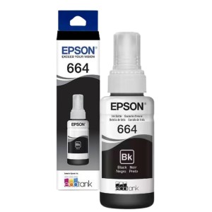 Refil Garrafa de Tinta Epson 664 Preto Ecotank Original