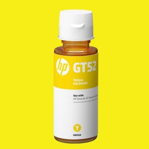 Refil Garrafa de Tinta HP GT52 Amarelo Original